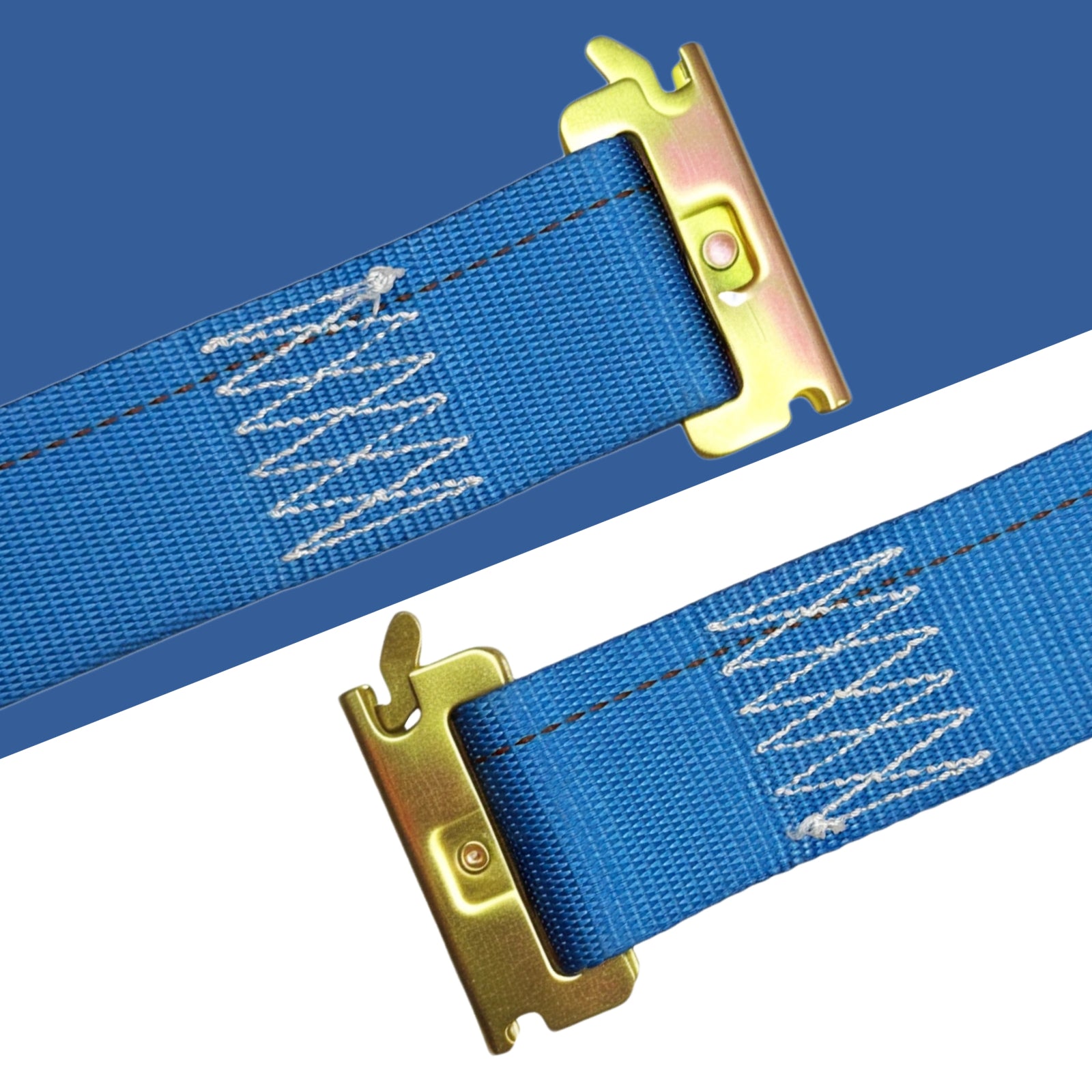Renegrip E-Track Ratchet Straps 8 Pack - 2 Inch x 15 Ft - 4400lb Break Strength, 1500lb Working Load Limit - Heavy Duty Truck Trailer Tie Downs for Cargo, Motorcycle, Furniture
