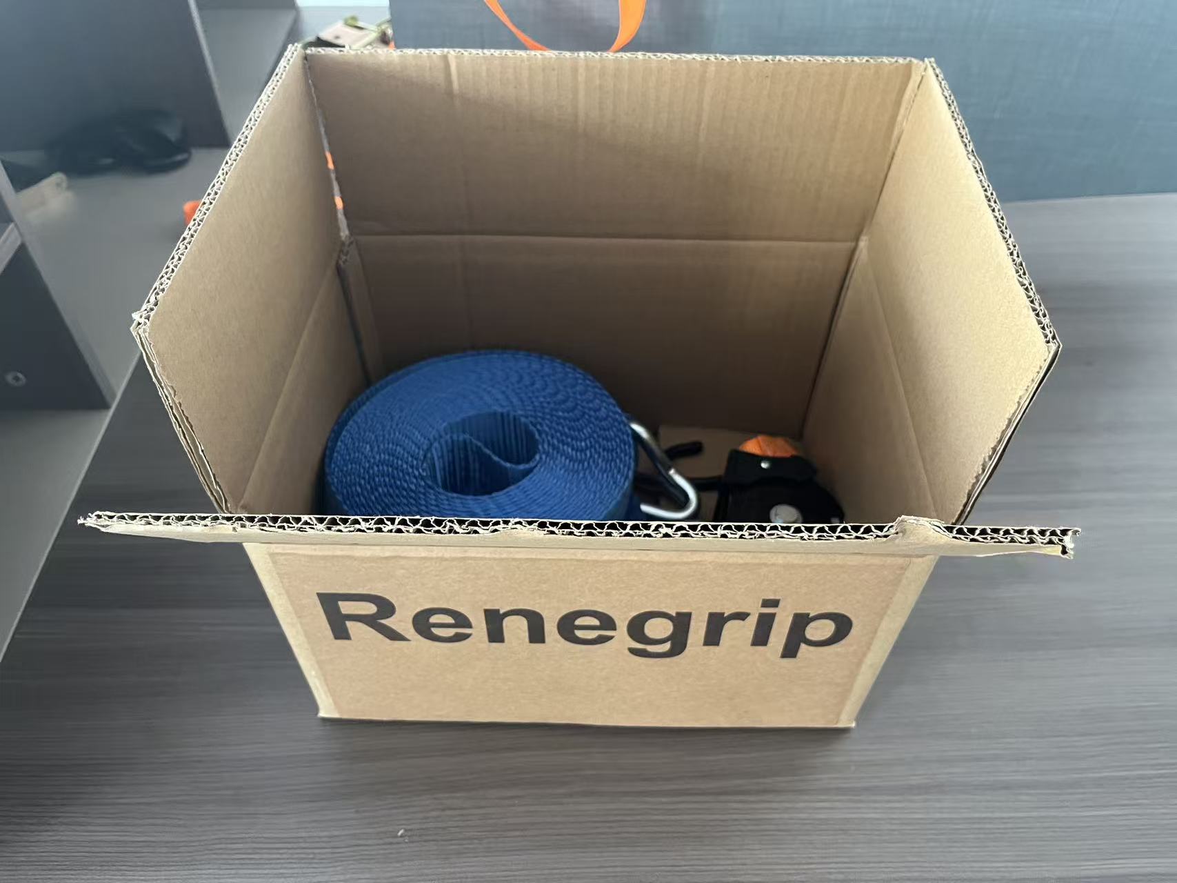 Renegrip E-Track Ratchet Straps 8 Pack - 2 Inch x 15 Ft - 4400lb Break Strength, 1500lb Working Load Limit - Heavy Duty Truck Trailer Tie Downs for Cargo, Motorcycle, Furniture